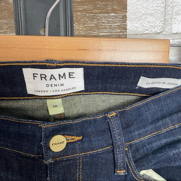 Frame Denim Le Skinny de Jeanne Distressed Jeans - Picture 6 of 7